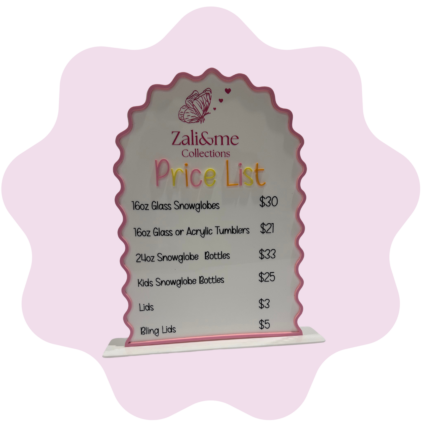 Acrylic Market Signs