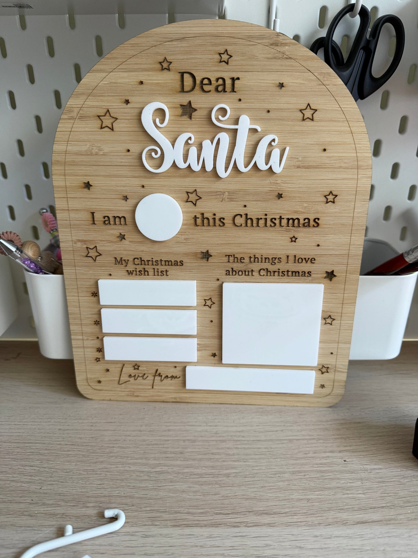 Dear Santa board