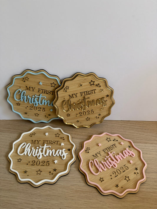 My first Christmas plaque